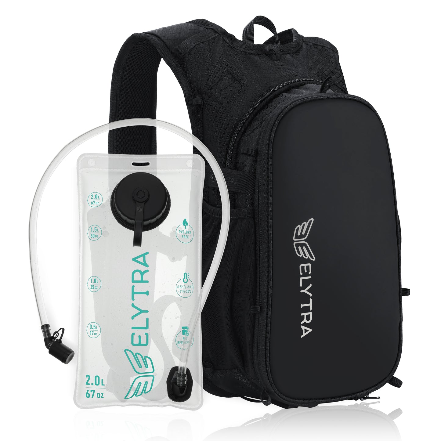 Elytra Air Hydration Pack - 2L Water Backpack with Magnetic Hose Clip