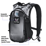 Elytra Air Hydration Pack - 2L Water Backpack with Magnetic Hose Clip (Clear)