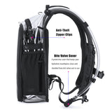 Elytra Air Hydration Pack - 2L Water Backpack with Magnetic Hose Clip (Clear)