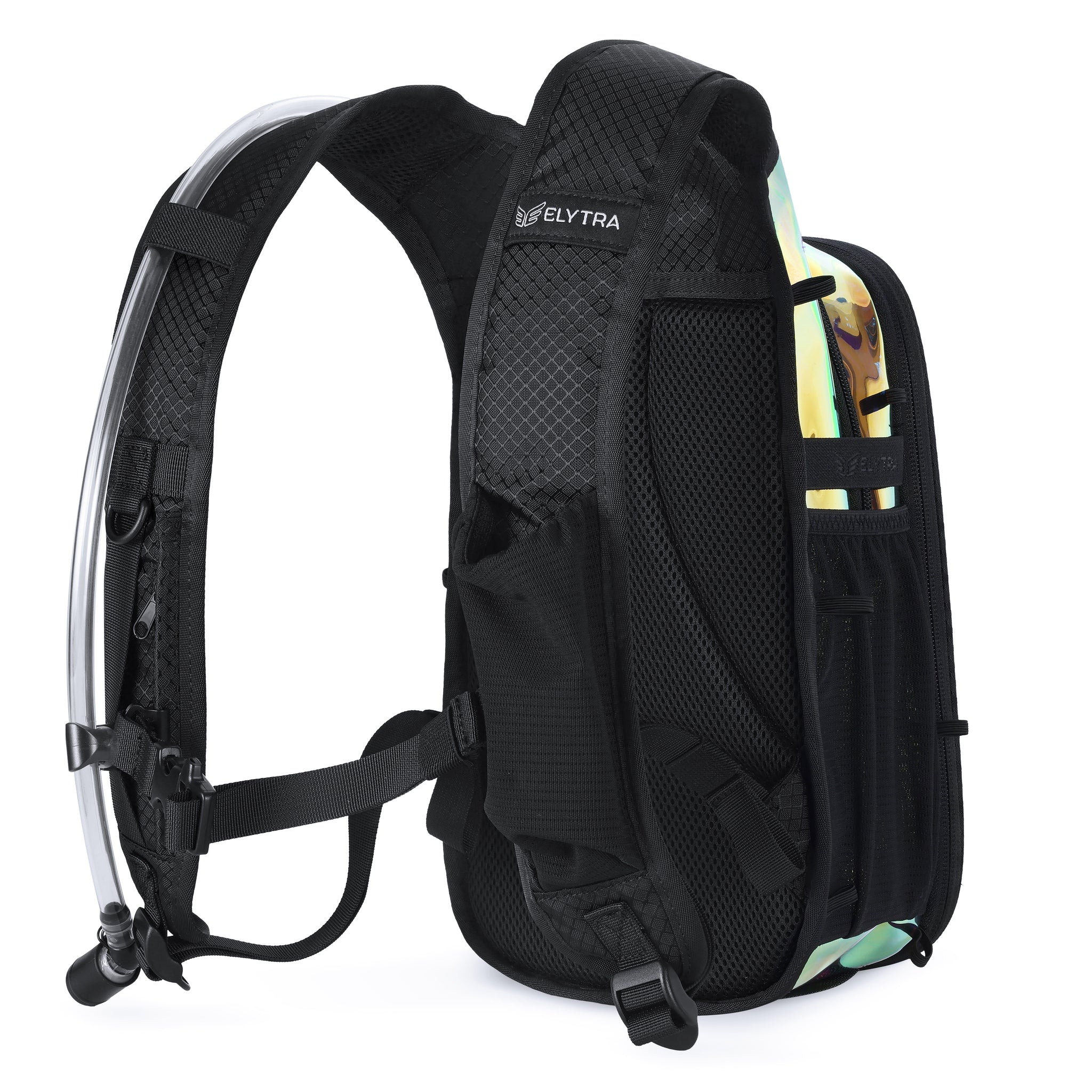 Elytra Air Hydration Pack - 2L Water Backpack with Magnetic Hose Clip (Holographic Galaxy)