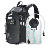 Elytra Hydration Pack – Customizable Lightweight Day Pack for Hiking, Motorcycling, Theme Parks & Everyday Use (Clear)