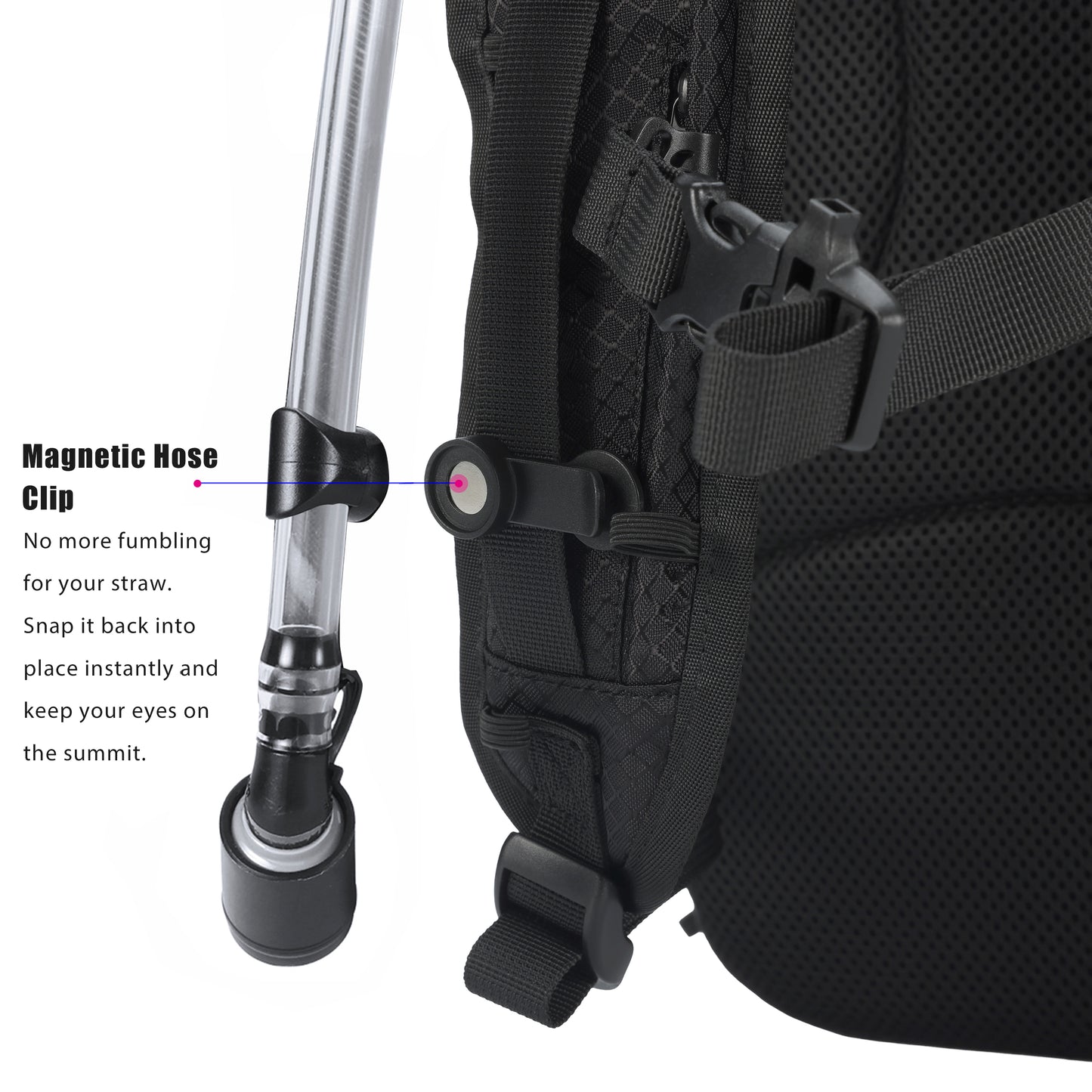 Elytra Hydration Pack – Customizable Lightweight Day Pack for Hiking, Motorcycling, Theme Parks & Everyday Use (Clear)