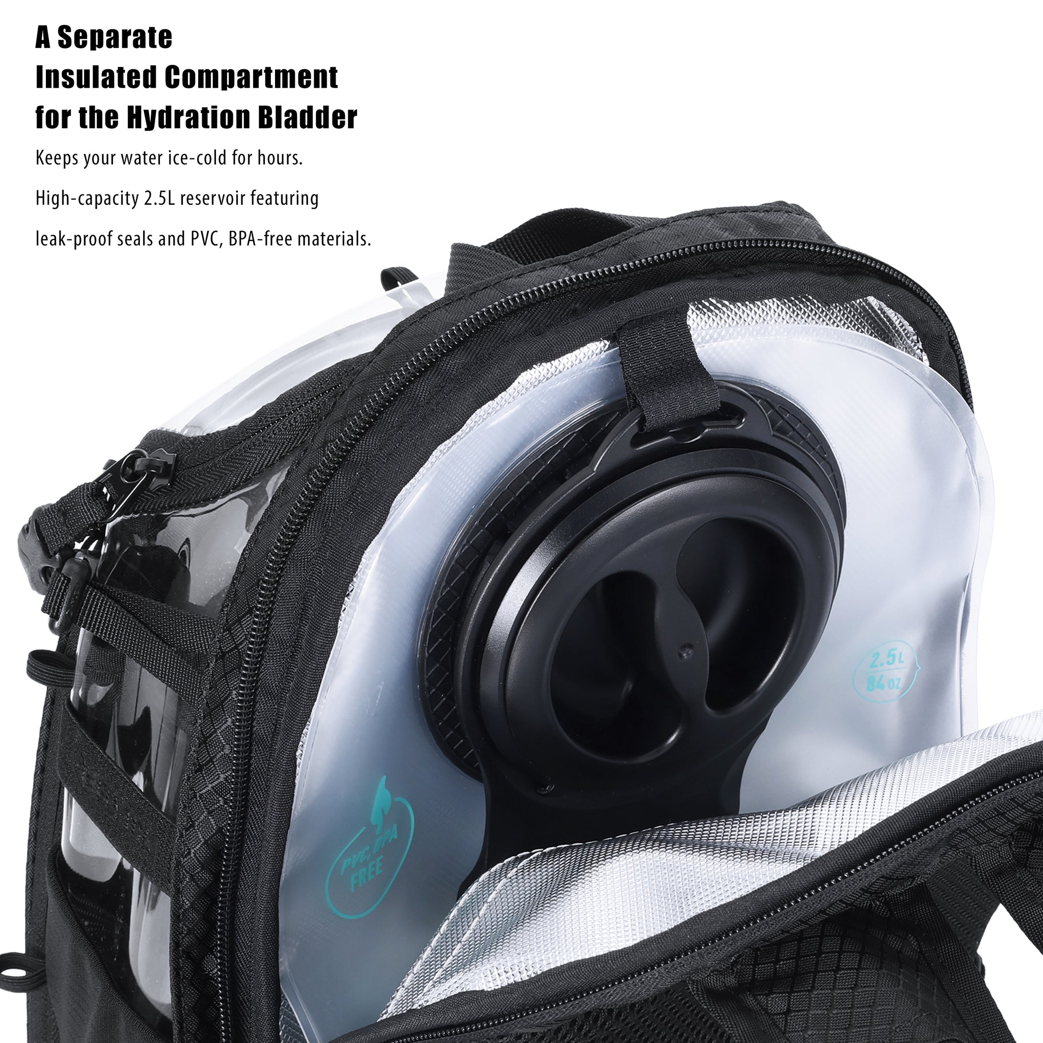 Elytra Hydration Pack – Customizable Lightweight Day Pack for Hiking, Motorcycling, Theme Parks & Everyday Use (Clear)