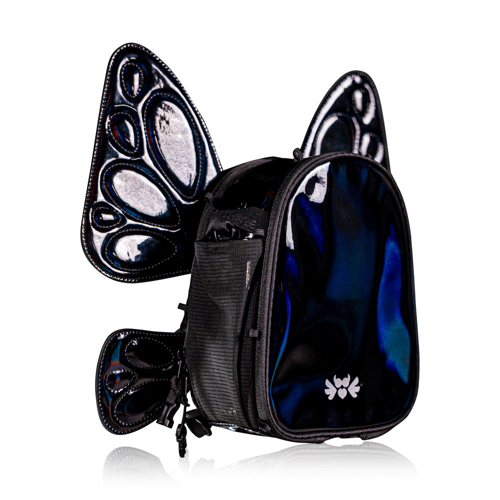 FLOWt Magic Backpack – Interchangeable Wing Mini Backpack for Theme Park Outfits (Black)
