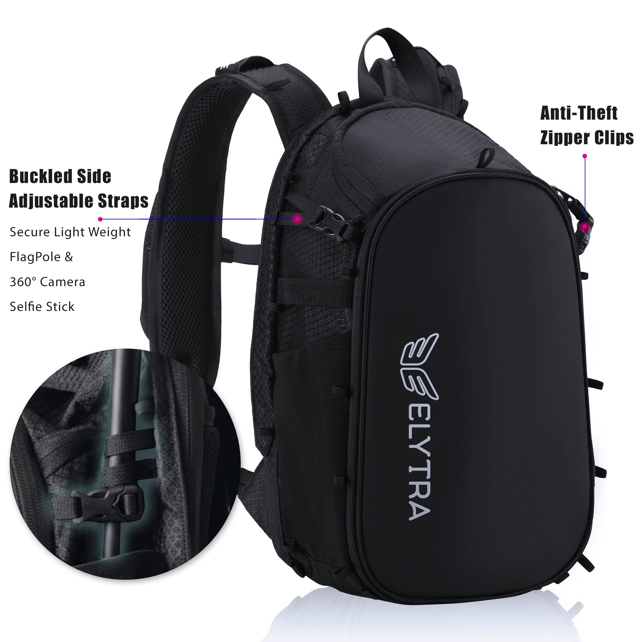Elytra Hydration Pack – Customizable Lightweight Day Pack for Hiking, Motorcycling, Theme Parks & Everyday Use