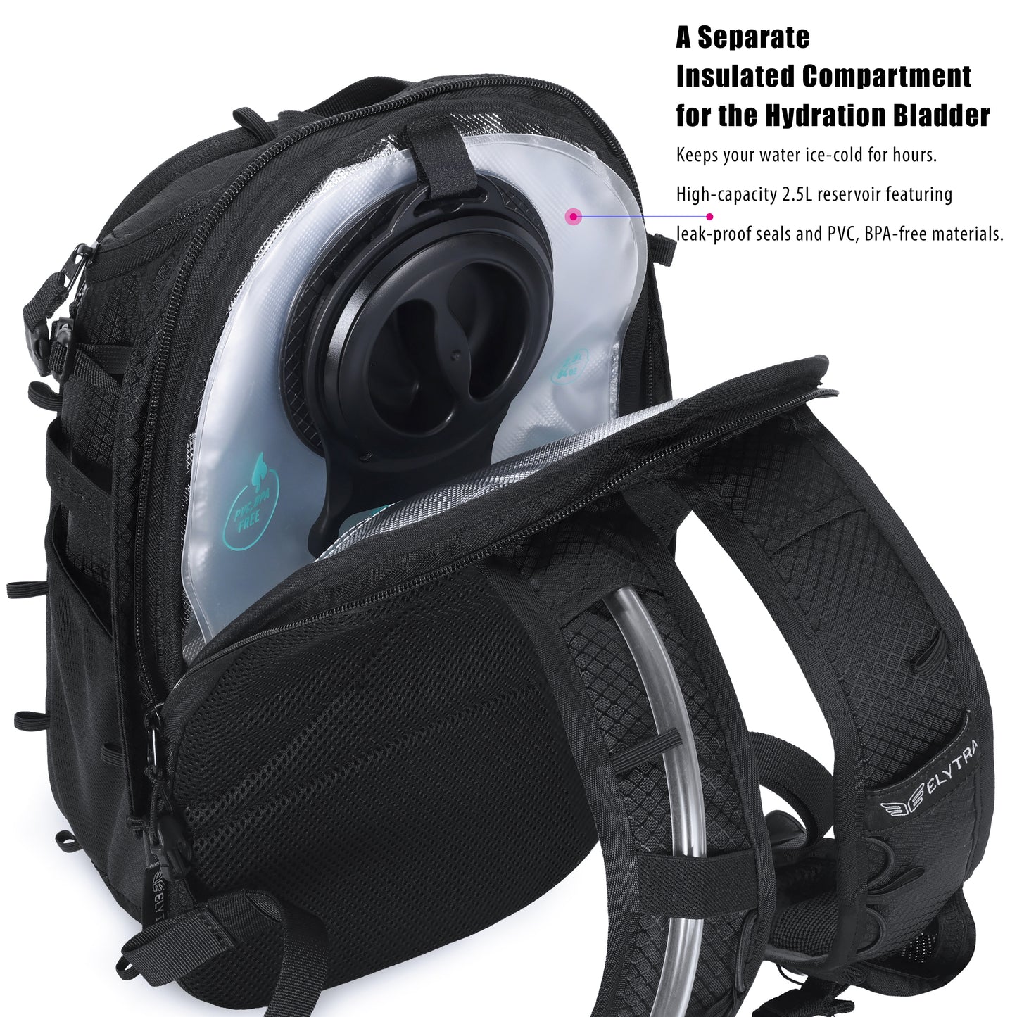 Elytra Hydration Pack – Customizable Lightweight Day Pack for Hiking, Motorcycling, Theme Parks & Everyday Use