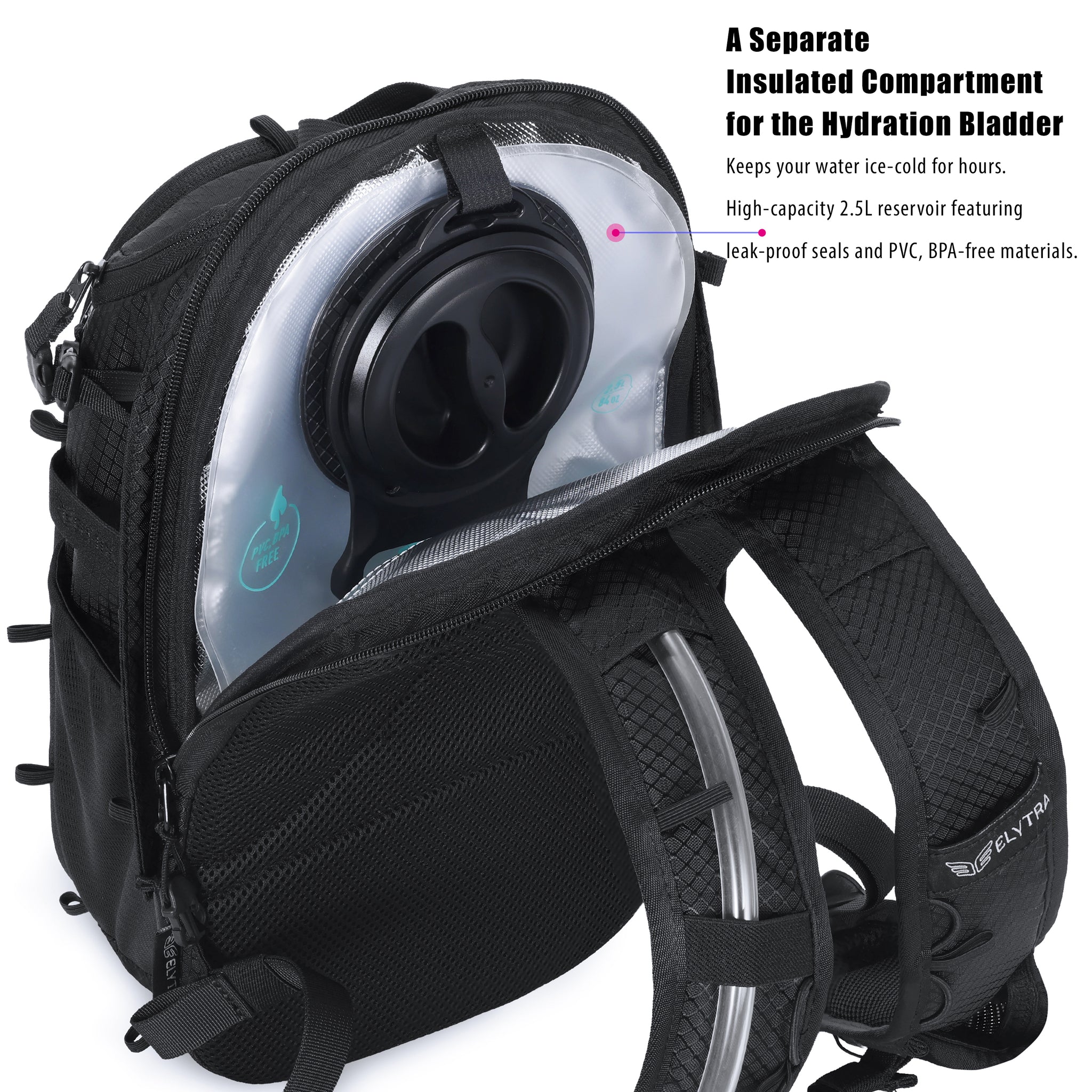 Elytra Hydration Pack – Customizable Lightweight Day Pack for Hiking, Motorcycling, Theme Parks & Everyday Use