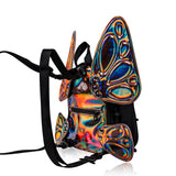 FLOWt Magic Backpack – Interchangeable Wing Mini Backpack for Theme Park Outfits (Mocha)