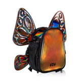 FLOWt Magic Backpack – Interchangeable Wing Mini Backpack for Theme Park Outfits (Mocha)