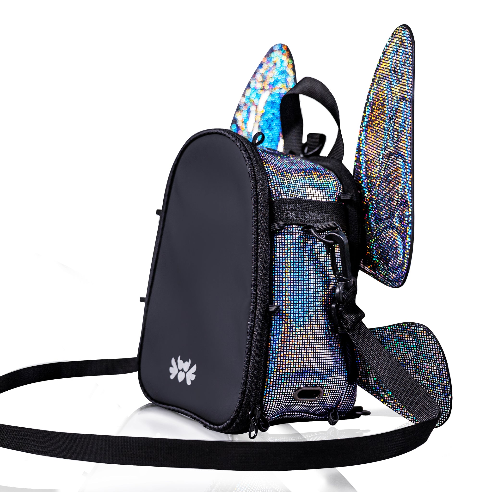 FLOWt Magic Backpack – Interchangeable Wing Mini Backpack for Theme Park Outfits (Disco)