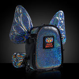 FLOWt Magic Backpack – Interchangeable Wing Mini Backpack for Theme Park Outfits (Disco)
