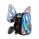 FLOWt Magic Backpack – Interchangeable Wing Mini Backpack for Theme Park Outfits (Silver)
